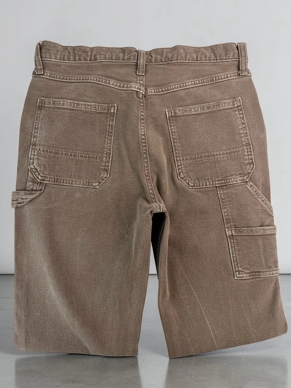 Old Navy Mens 32x34 90s Straight Carpenter Jeans Brown Workwear Flex